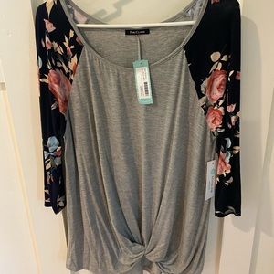 Stitch Fix Top - Pink Clover Brand - Size Large